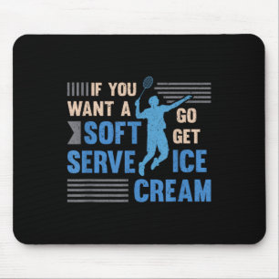 Mousepad Badminton Player Soft Serve Badminton