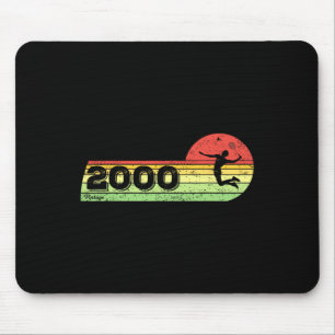 Mousepad Badminton-player Vintage 2000 Birthday Shuttle Bad