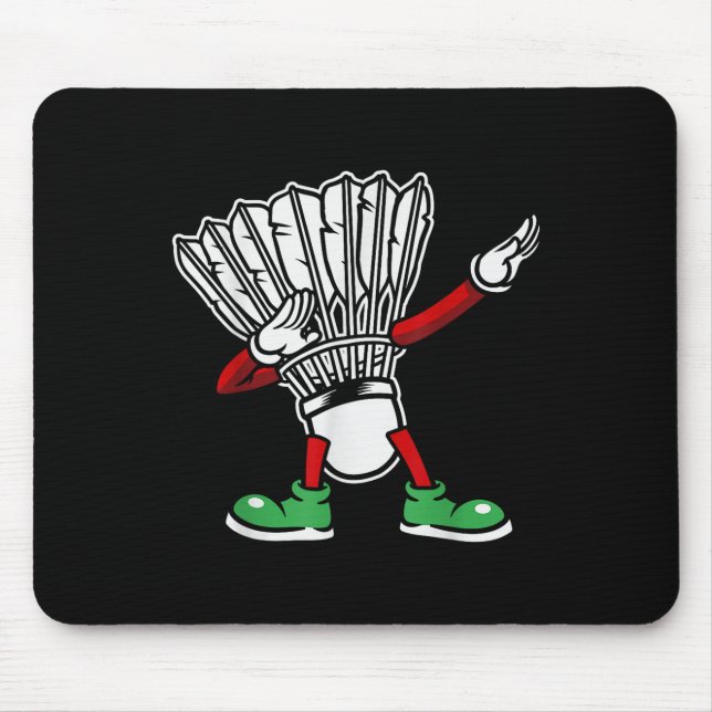 Mousepad Badminton Racket Dabbing Shuttle Player Badminton (Frente)