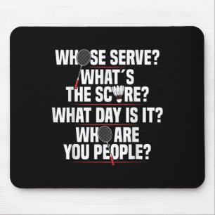 Mousepad Badminton Racket Serve Shuttle Player Badminton Pl