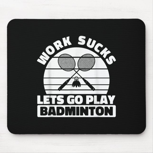 Mousepad Badminton Racquet Player Racket - Time Court Shutt (Frente)