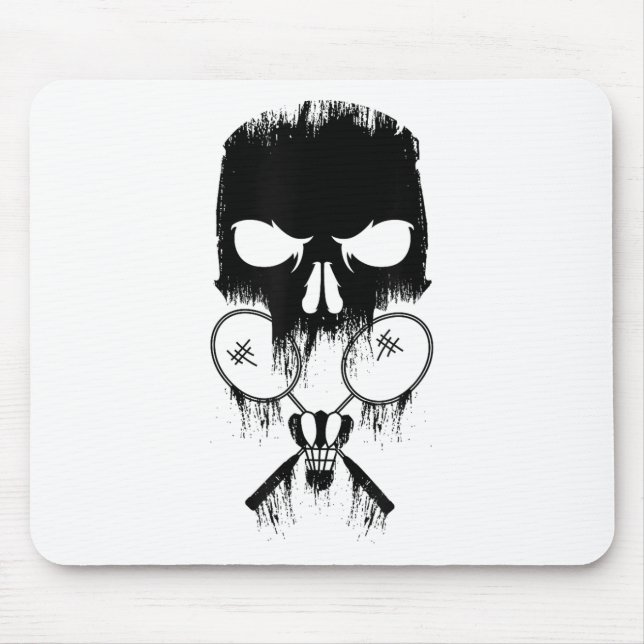 Mousepad Badminton Raquetes de Badminton Jogo de Peteca Bad (Frente)