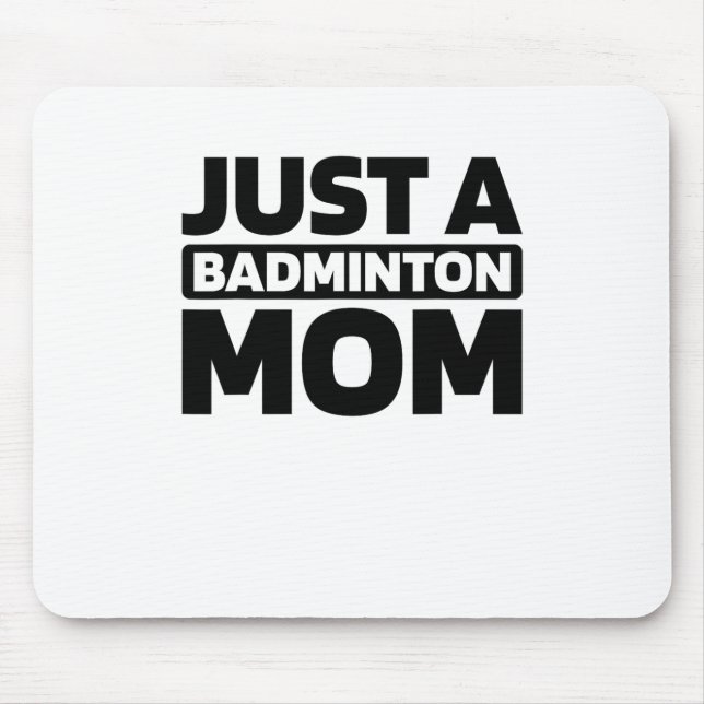 Mousepad Badminton Shuttle - Corte Racquet Apenas Um Badmin (Frente)