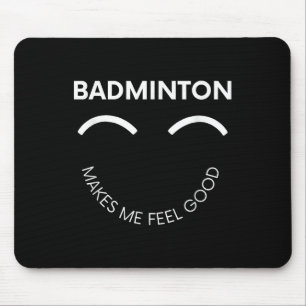 Mousepad Badminton Shuttle Court Racket Sport Se Sente Bem
