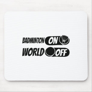 Mousepad Badminton Shuttle Racket - Equipe Badminton No Mun