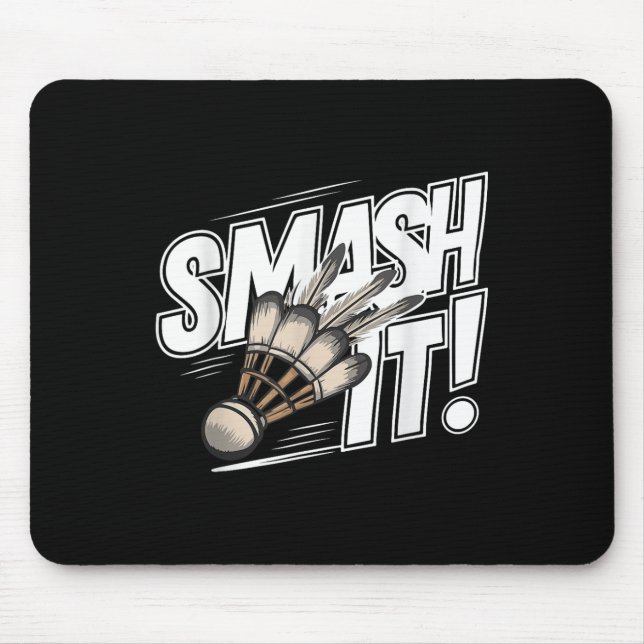 Mousepad Badminton Shuttle Smash (Frente)