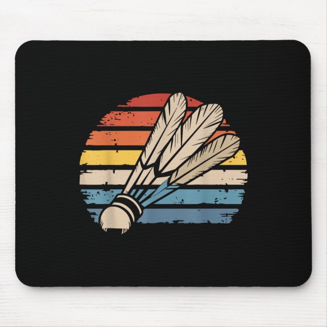Mousepad Badminton Shuttle Sunset Engraçado Engraçado Shutt (Frente)