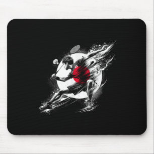 Mousepad Badminton Sport Patriota Japão Shuttle
