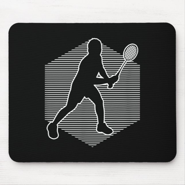 Mousepad Badminton Squash Mulheres Shuttle Homens  (Frente)