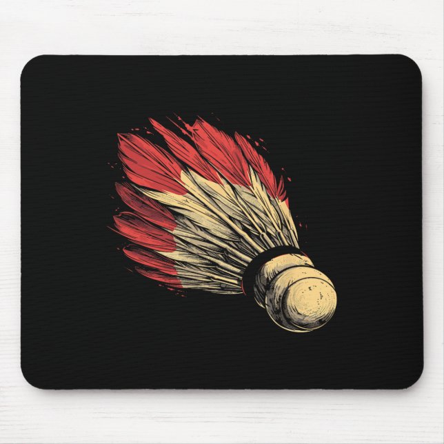 Mousepad Badmintonista Gráfico de Shuttle (Frente)
