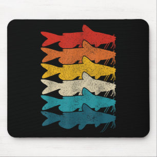Mousepad Bagre de Canal Peixe Vintage Pesca de Bagre 