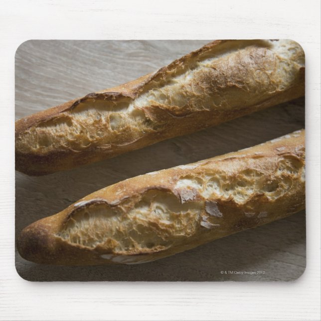 Mousepad Baguetes franceses, pão francês, fechar (Frente)