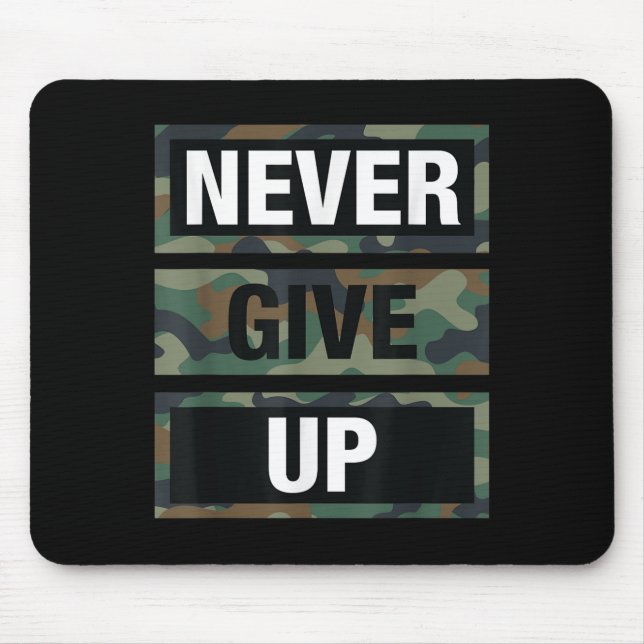 Mousepad Bahaas Tee Não Desiste Da Ilustração Citando Novel (Frente)