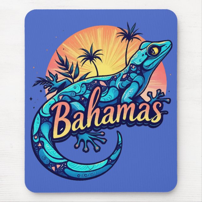 Mousepad Bahamas Gecko Caribenho (Frente)
