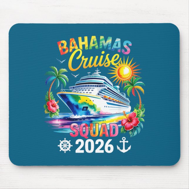 Mousepad Bahamas Vacation 2026 Squad Family Friends Matchin (Frente)
