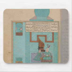 Mousepad Bahram visita uma princesa na turquesa