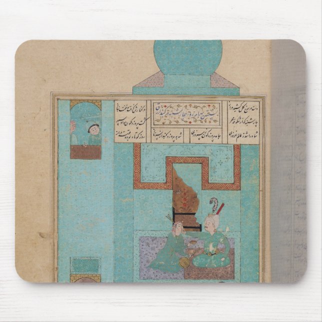 Mousepad Bahram visita uma princesa na turquesa (Frente)