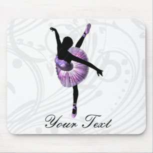 Mousepad Bailarina bonita no roxo