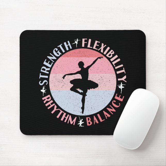 Mousepad Bailarina Dançarina de Ballet - Valores de Mentali (Com mouse)