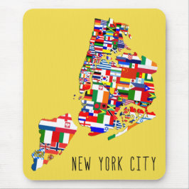 Mousepad Bairro de Nova Iorque Ancestralidade Flags Mousema