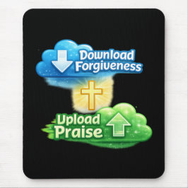 Mousepad Baixar Perdão Enviar Louvor - Cristão