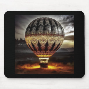 Mousepad Balão de Ar Quente com Desenho Barroco Intrincado