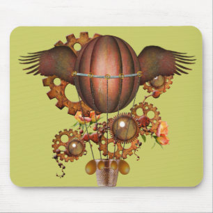 Mousepad Balão de Ar Quente Steampunk