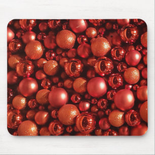 Mousepad Balas Vermelhas de decoração de Natal
