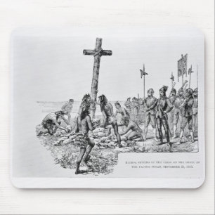 Mousepad Balboa que setting-up a cruz na costa