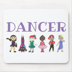 Mousepad Balé DANCER Tap Jazz - Professor de dança de acro 