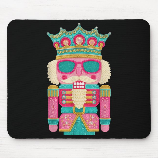 Mousepad Balé de Natal Rosa Rosa Nutcracker Esquadrão Rosa  (Frente)