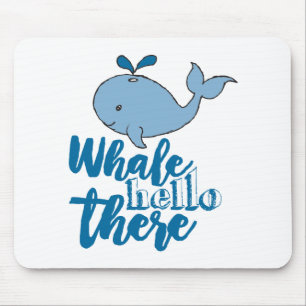 Mousepad Baleia Alô Ali Cartoon De Baleia Fofo De Baleia