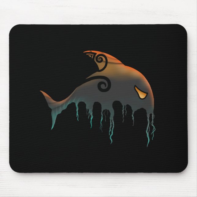 Mousepad baleia assassina Halloween (Frente)
