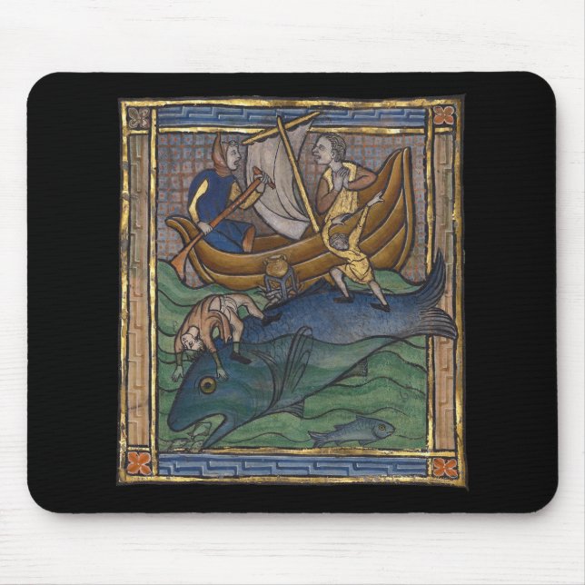 Mousepad Baleia Bestiária Medieval c. 1270 (Frente)
