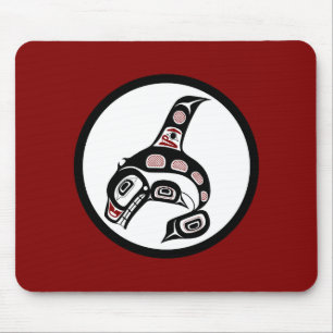 Mousepad Baleia de assassino noroeste da arte do Haida da