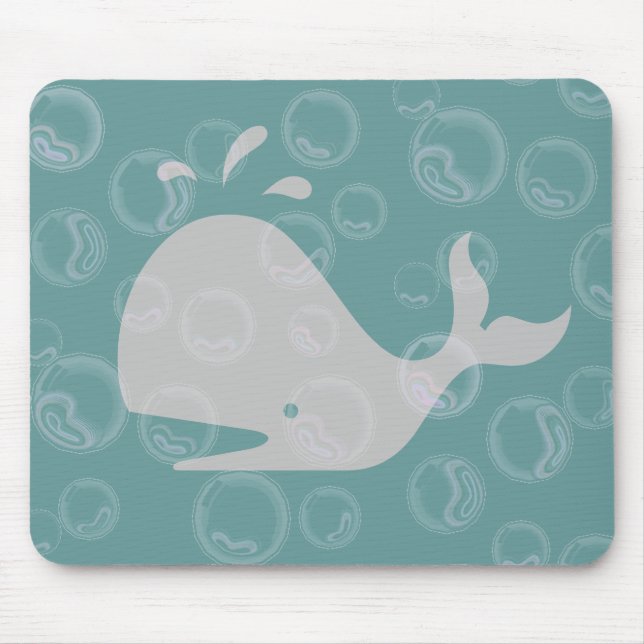 Mousepad Baleia e Bolhas (Frente)