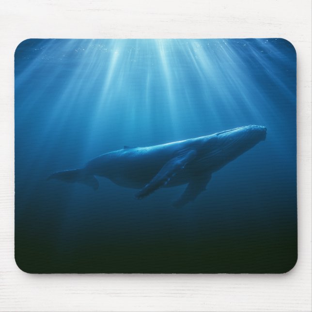 Mousepad Baleia Jubarte Subaquática (Frente)