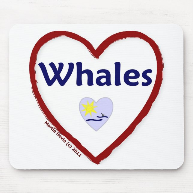 Mousepad Baleias de Amor (Frente)