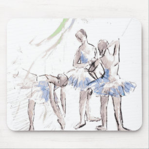 Mousepad Ballerina Balé de Aquarela