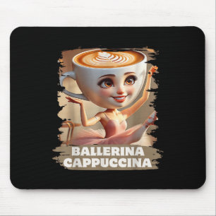 Mousepad Ballerina Cappuccina Funny Italiana Brainrot Memo 
