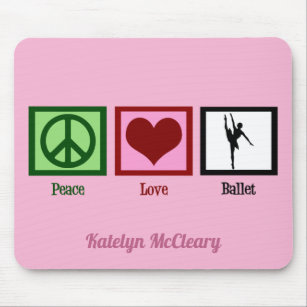 Mousepad Ballerina rosa - Balé de Paz - Fixe
