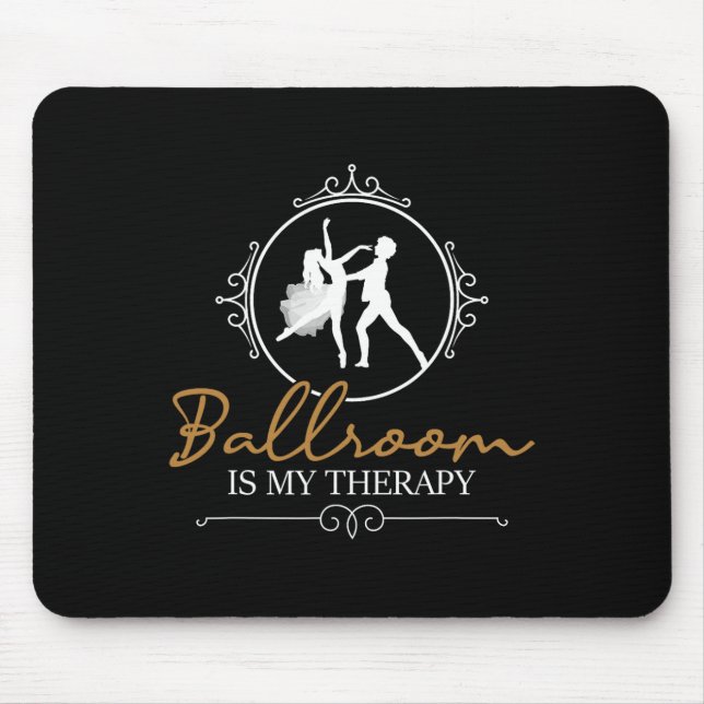 Mousepad Ballroom É Minha Terapia - Casal De Parceiro Dança (Frente)