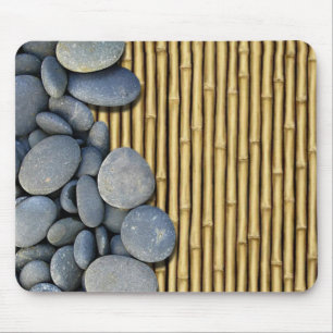 Mousepad Bambu e pedras