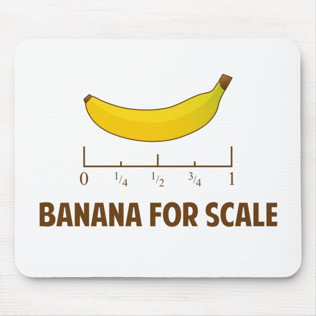 Mousepad Banana para a escala (Frente)