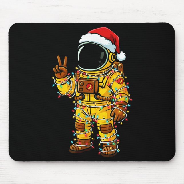 Mousepad Bananaut Space Explorer - Christmas Astronaut Ligh (Frente)