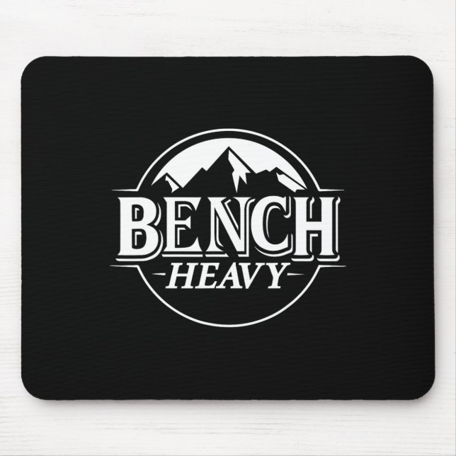 Mousepad Banco Pesado Item De Ginásio Para Homens E Mulhere (Frente)