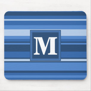 Mousepad Banda azul monograma