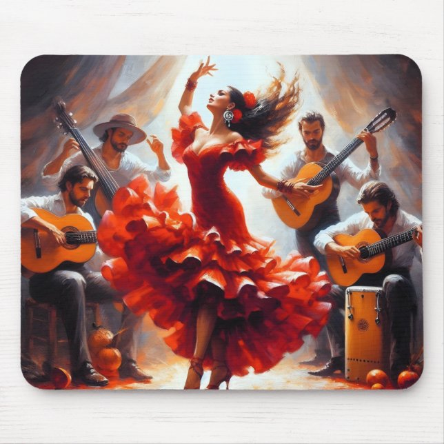 Mousepad Banda de Música Espanhola do Flamenco Dancer (Frente)