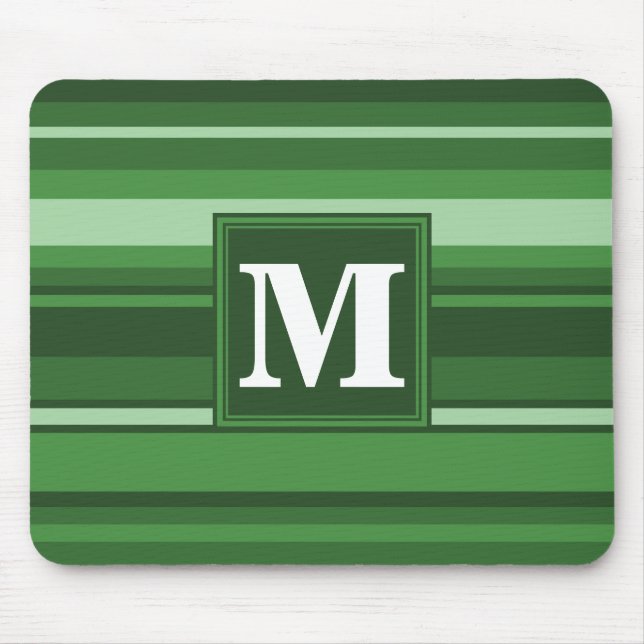 Mousepad Banda verde monograma (Frente)