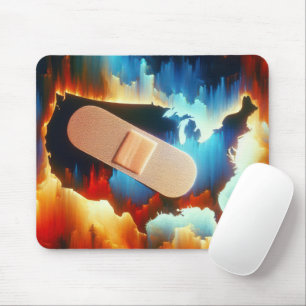 Mousepad Bandage on a Neon USA Map